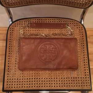 Tory Butch leather clutch. Great condition/used